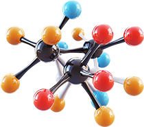 Moleküler yapı bağlantılarının illüstrasyonu